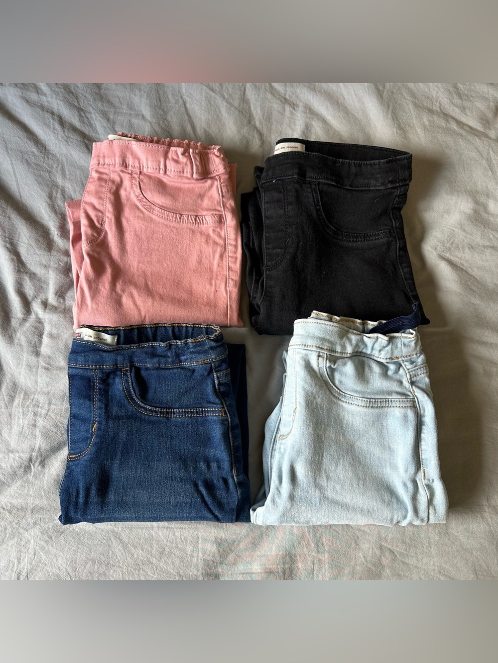 Levi Kids Stretchy Pull-On Jeggings - Pink, Black, Dark Blue, Light Blue